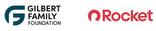 Gilbert Family Foundation and Rocket logos.